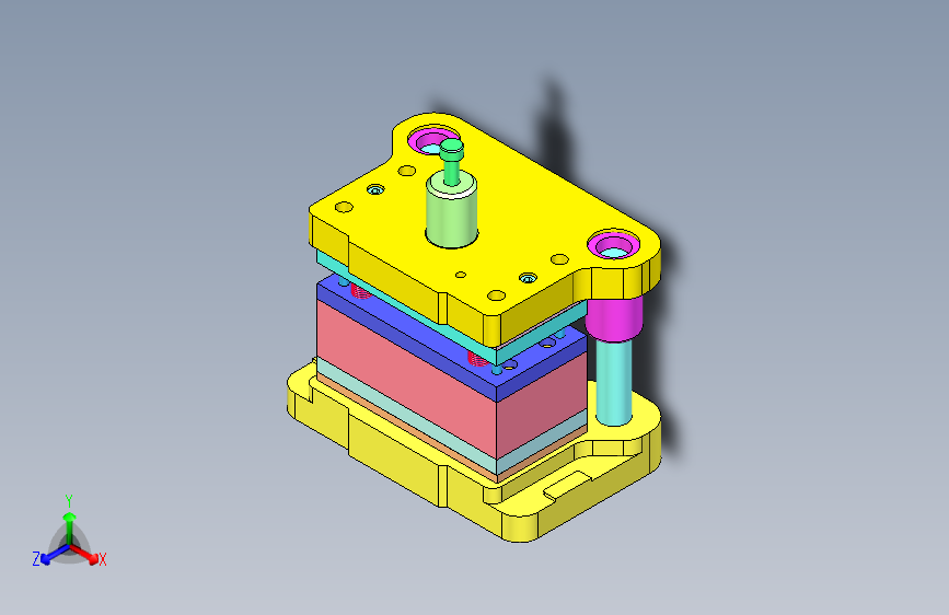 U形件落料弯曲模设计三维+CAD+说明MF1074944
