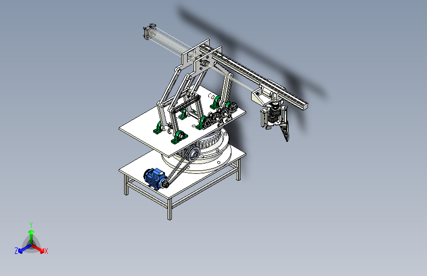 苹果装箱机械手三维SW+CAD+说明F1077107