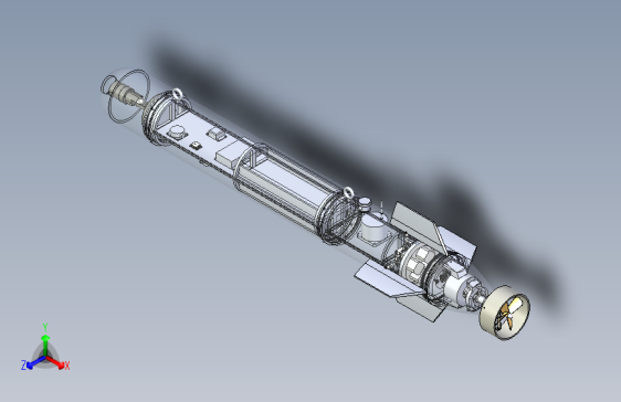 欠驱动水下机器人三维SW+CAD+说明1079333