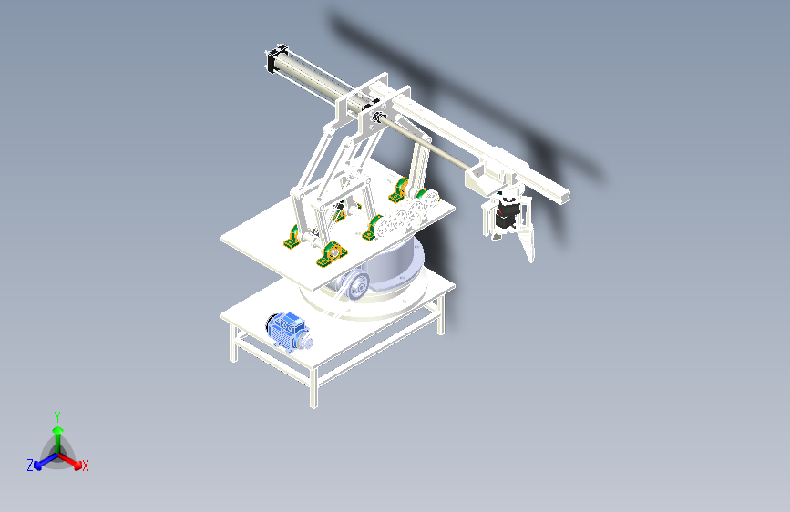 苹果装箱机械手三维