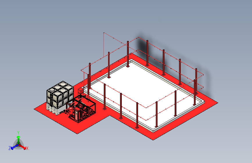 1比1细水雾系统泵组建模.stp