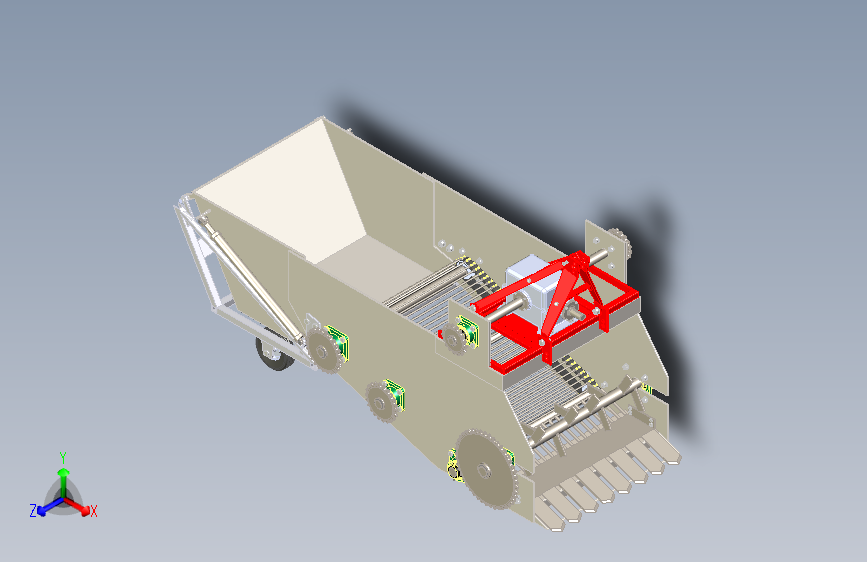 清石机捡石机三维SW