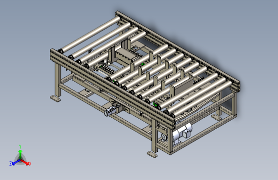 产品自动对中滚筒线