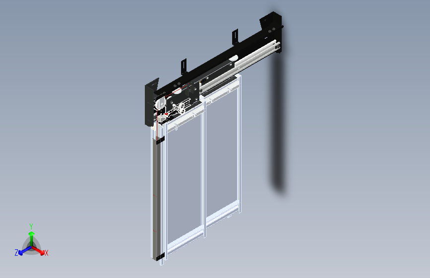 电梯旁开层门三维图.x_t