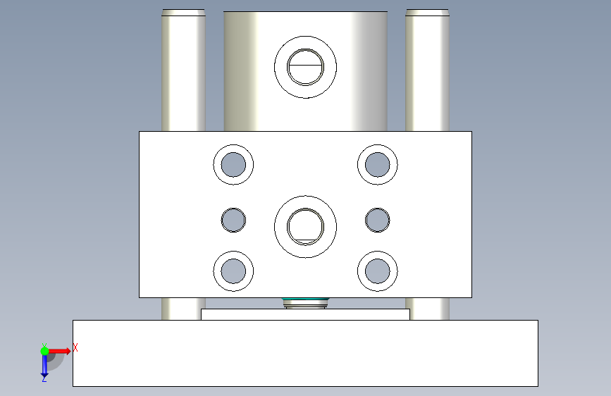 AHP默克尔Merkle液压油缸BSE_250.32_20.02.2.201.50_DH_0_0__ 俯视图