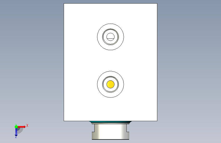 AHP默克尔Merkle液压油缸BVZ_250.80_50.01.201.0_DH_0.0000124202.5351_ 俯视图