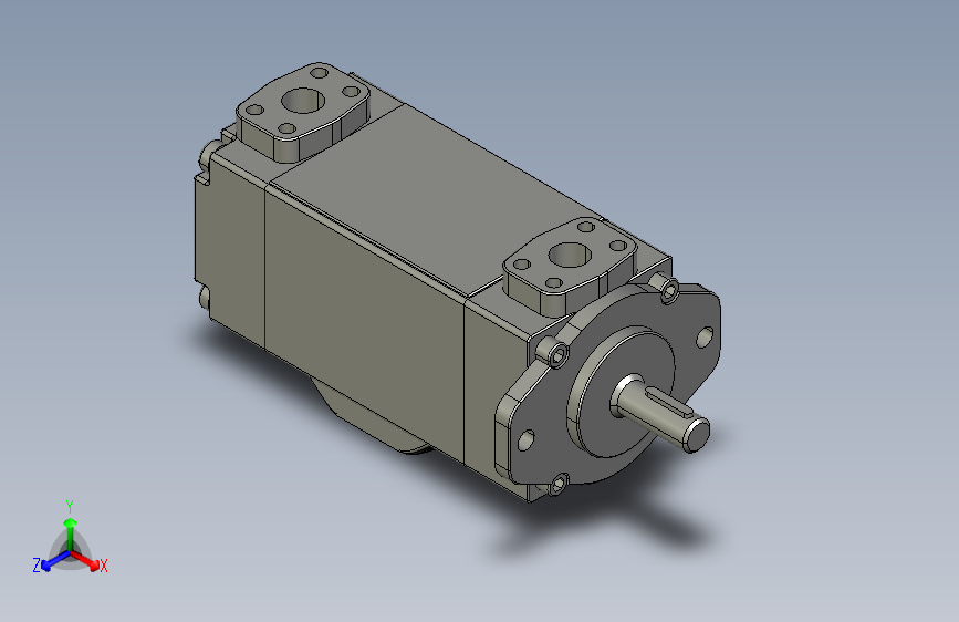 低噪音高压改良型双联定量叶片泵_VQ225