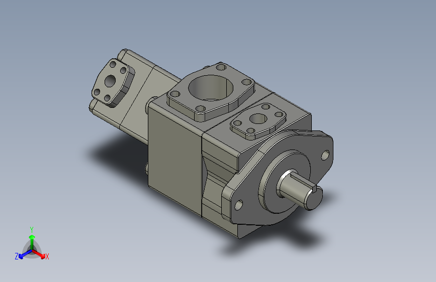 高压型双联定量叶片泵_PV2R12