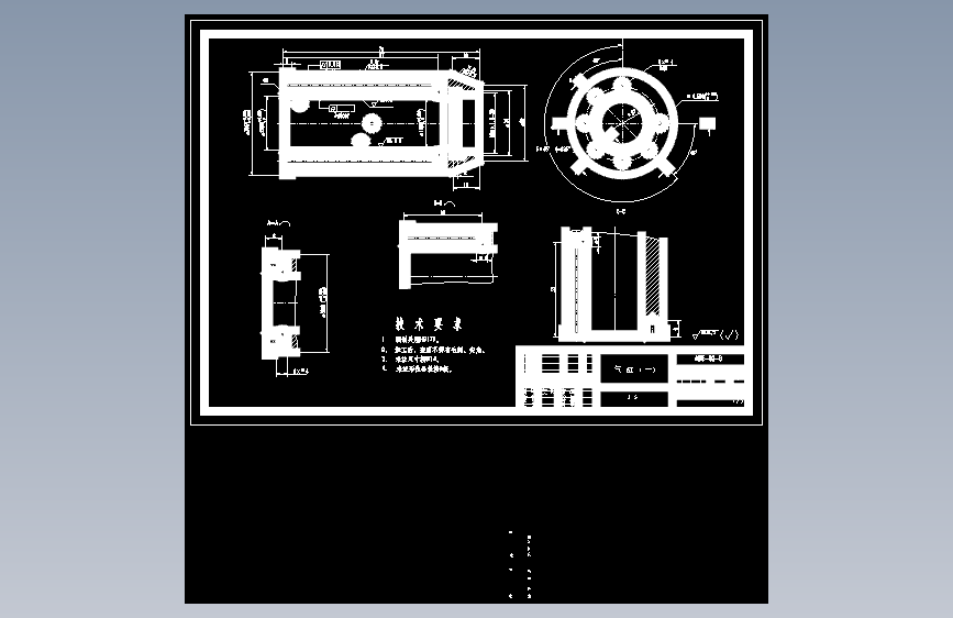 气缸cad文件317250