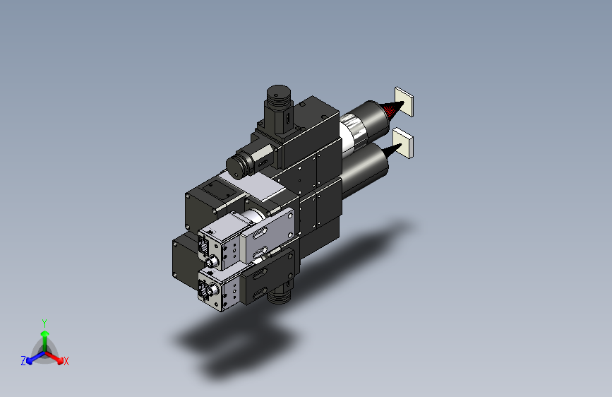 两个聚焦光学模块激光头