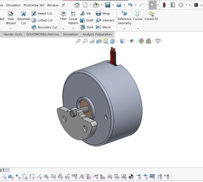 直流电机带操纵杆
