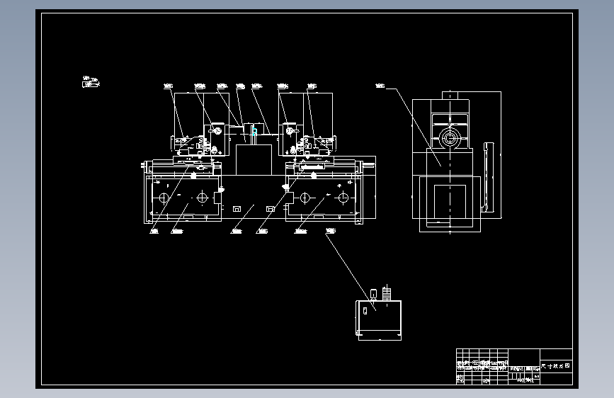法兰盘加工组合机床三图一卡--1276400-200