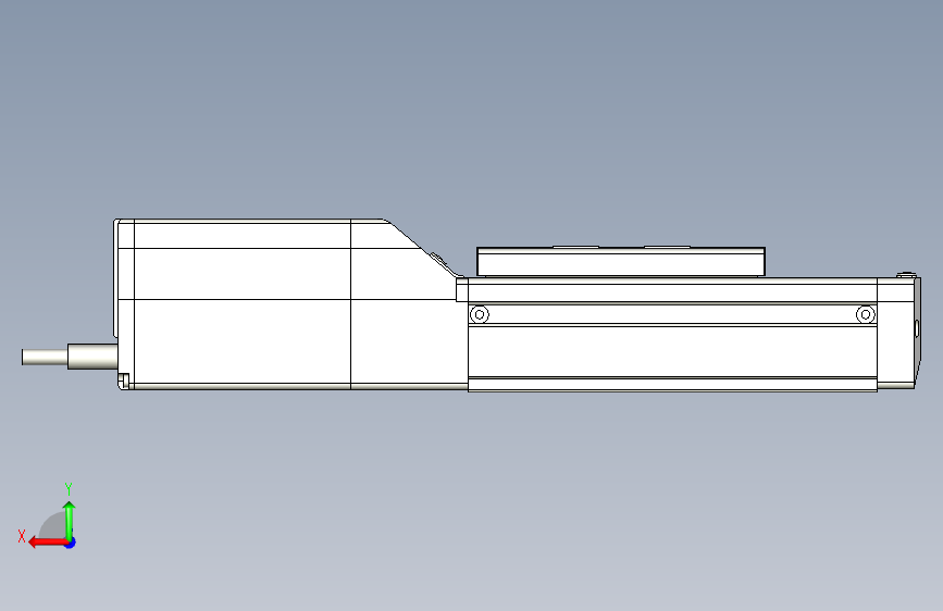 IAI电缸电动滑台RCP2-SA7C-I-56P-4-50-P1-P-1100 背面视图