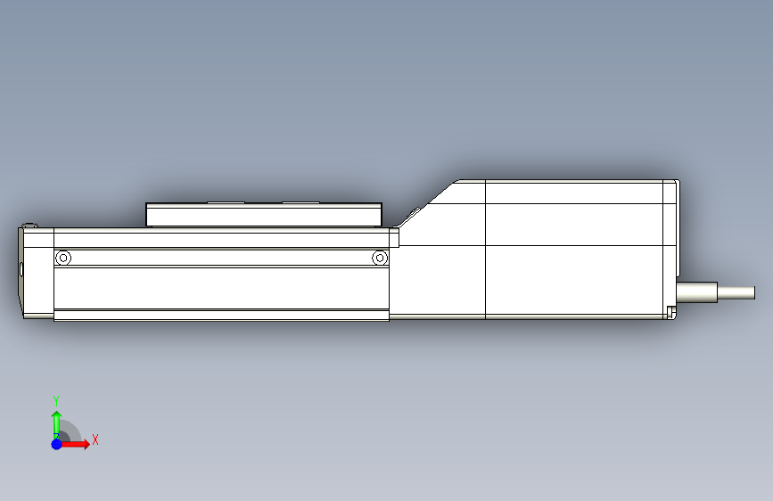 IAI电缸电动滑台RCP2-SA7C-I-56P-4-50-P1-P-1100 正面视图