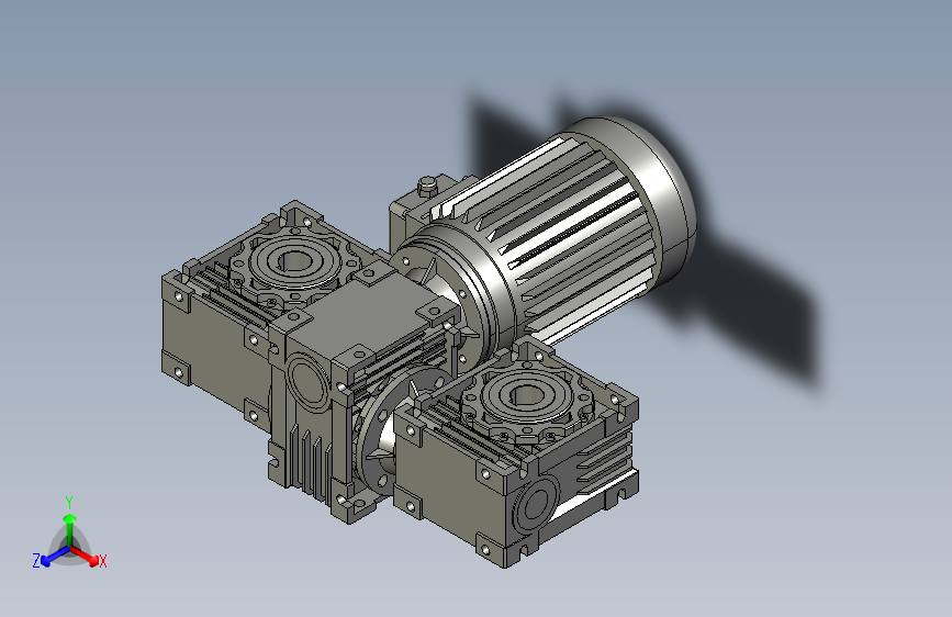 双输出减速机差速器_CS-0.55KW-QX-X-A4-TX