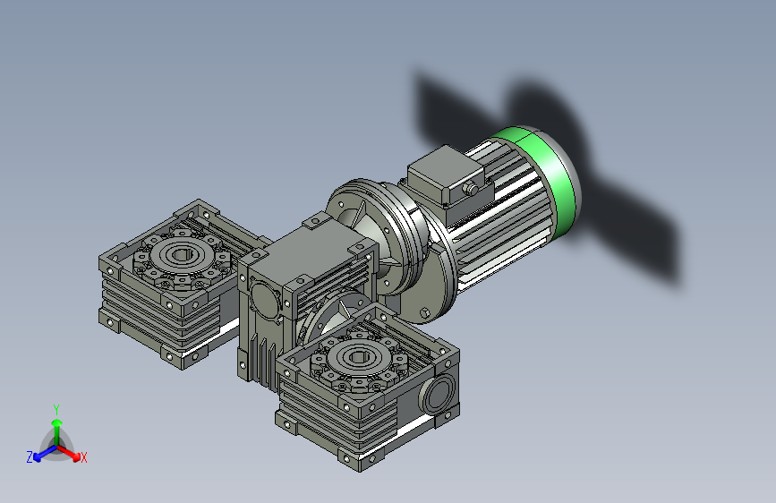 缝焊机用三级差速器_1.5KW-Z1-A2