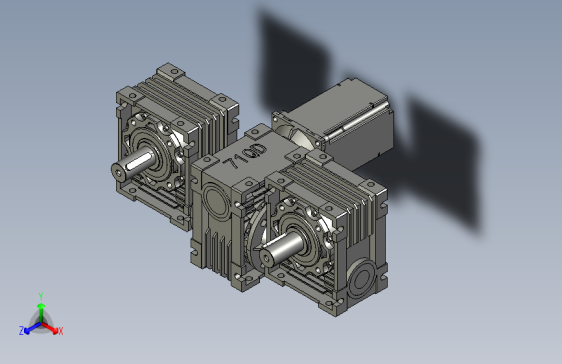 伺服电机配双输出差速器_QX-50-A1
