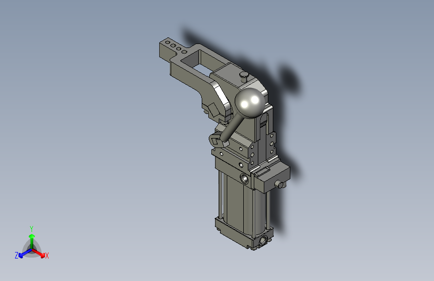PLCH40系列带手动功能系列强力夹紧气缸_PLCH40 A10 SN 60°