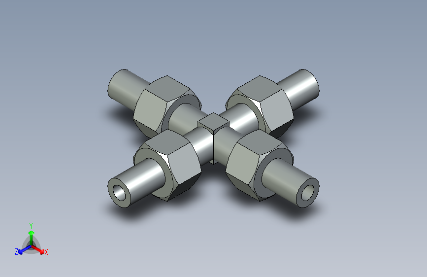 焊接式四通管接头_管接头10JB_T966-2005