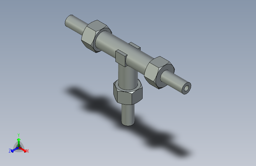_焊接式三通管接头 6 JB_T972-197715
