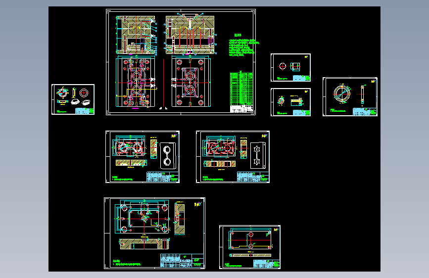 盖子注塑模具设计图纸MF1077512