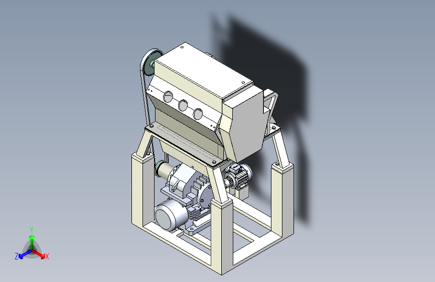 甘蔗榨汁机的设计【优秀设计含SW三维3D建模及6张CAD图纸】MF422307
