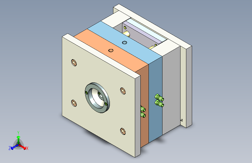 牵引机壳盖板注塑模具设计MF673666