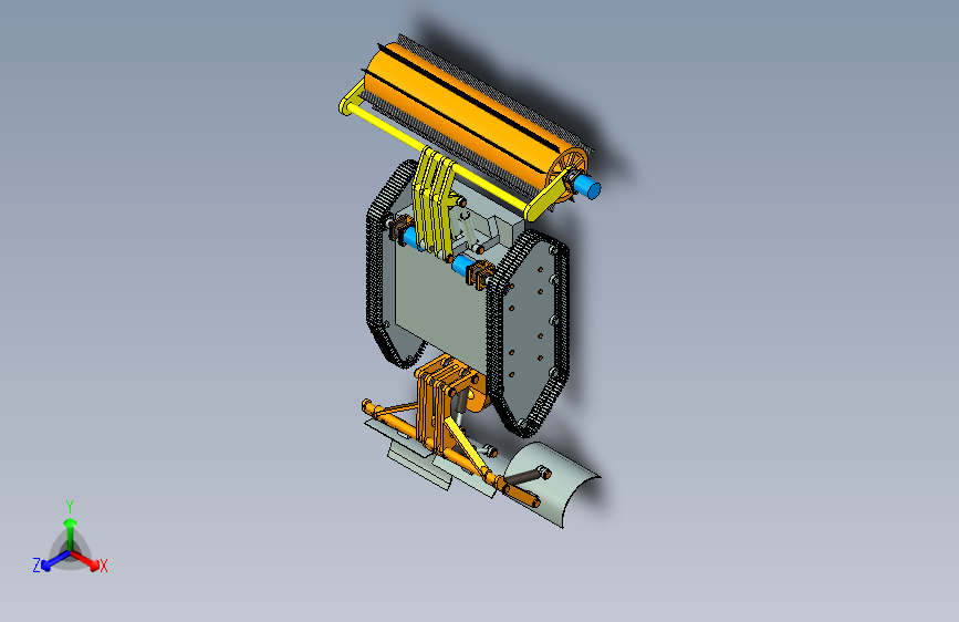 微型全自主扫雪机器人机械结构设计MF334001