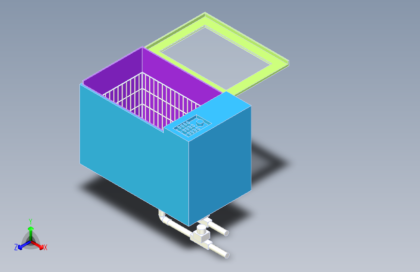 家用超声波洗碗机sw三维零件