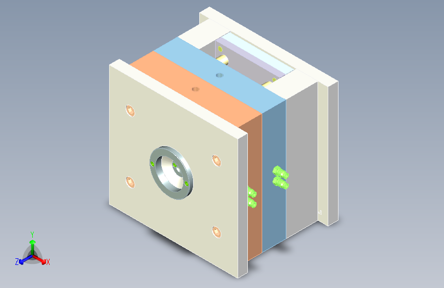 牵引机壳盖板注塑模具