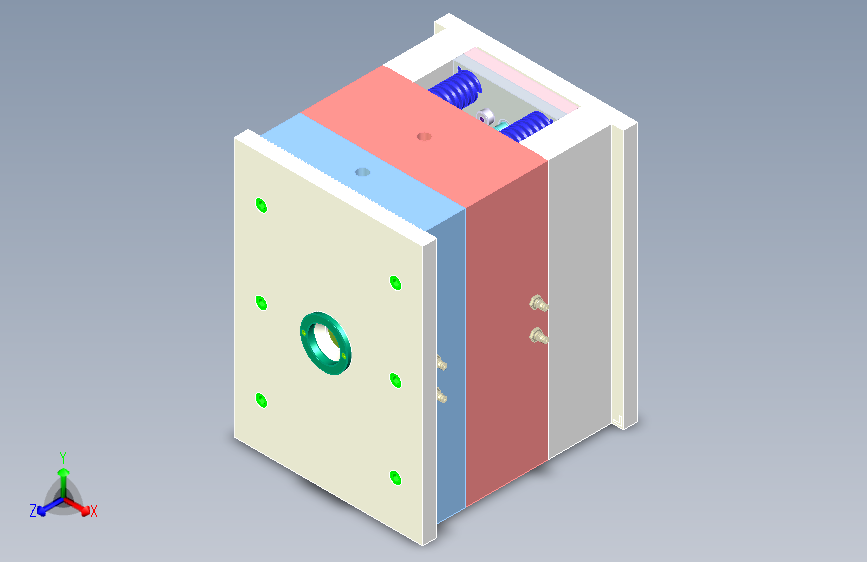 塑料壳体注塑模具设计图