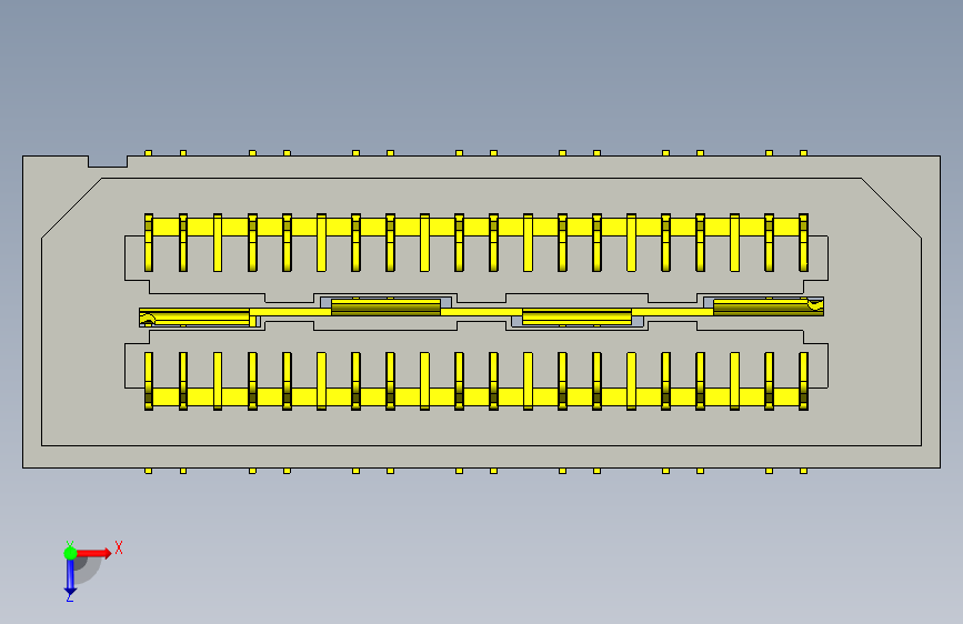 SAMTEC申泰连接器QSE-014-01-F-D-DP 俯视图