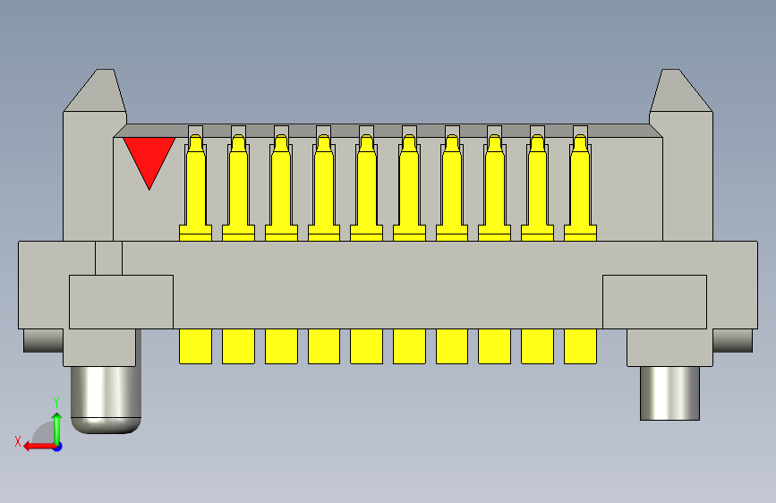 SAMTEC申泰连接器SEAM8-10-S02.0-S-06-2 背面视图