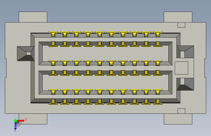 SAMTEC申泰连接器SEAM8-10-S02.0-S-06-2 俯视图