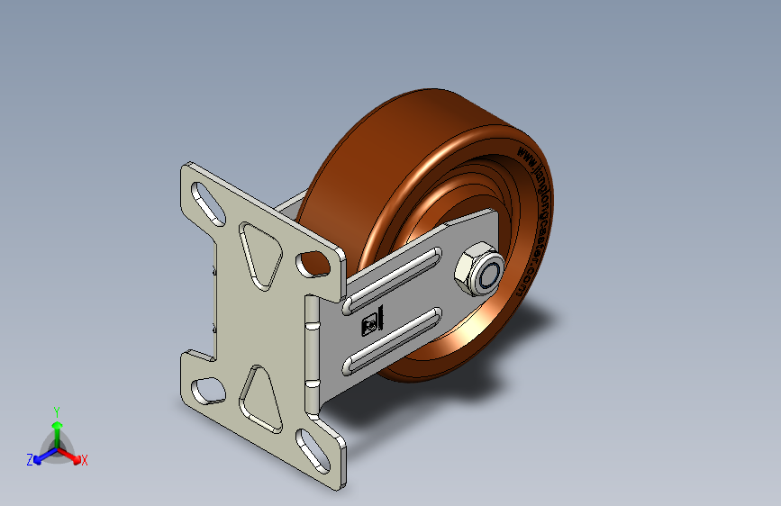 酚醛一体固定轮_02底板脚轮_4×1.5