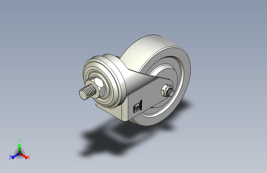 33系列钢轮丝杆活动脚轮_3