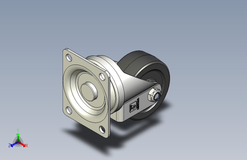 27系列MC尼龙平底活动轮_2