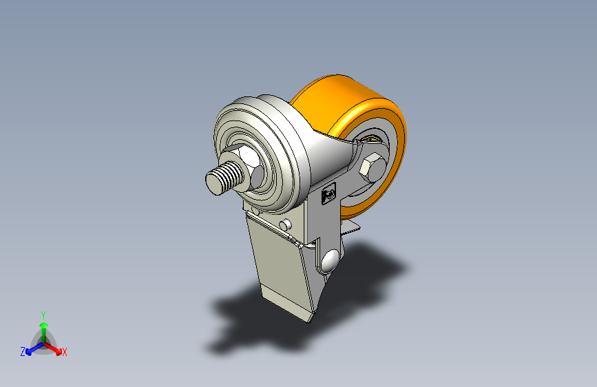 30系列PU丝杆刹车轮_50