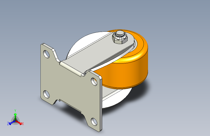 30系列PU固定轮_40