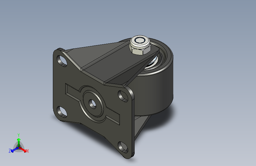56系列美式低重心固定牛子轮_2.5