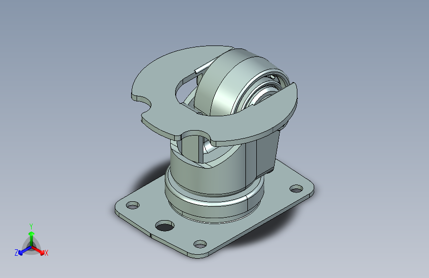 2822-02-NY-105（58mm-轮子96mm总高机场轮 -105mm托盘直径）