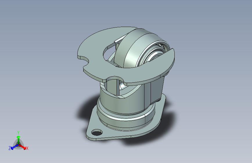2822-01-NY-105（58mm-轮子96mm总高机场轮 -105mm托盘直径）