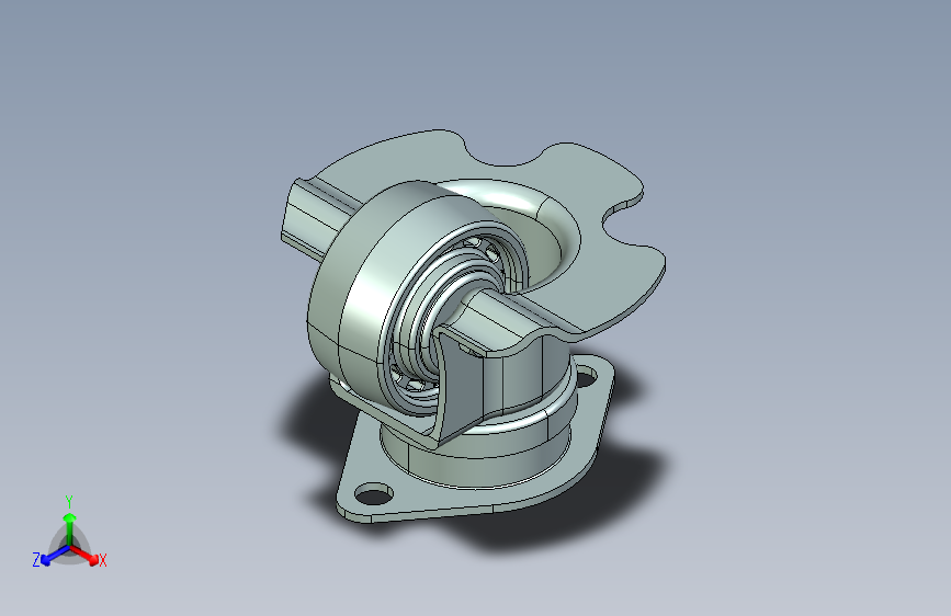 一体型标准机场运输轮脚轮_70尼龙镀黄锌方形