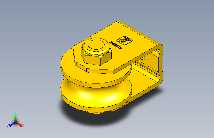 梯形导轨轮U型双轴