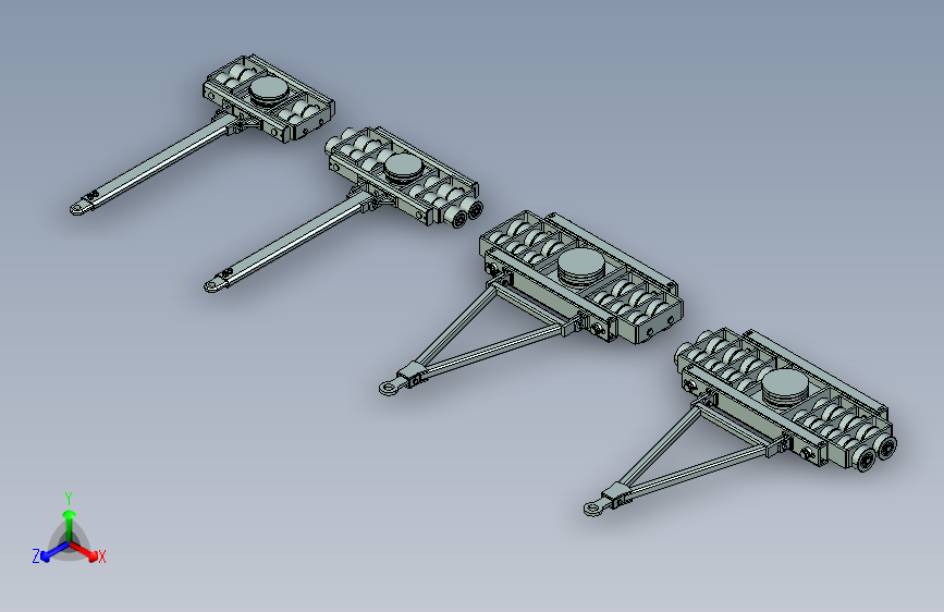 搬运拖车架-坦克轮