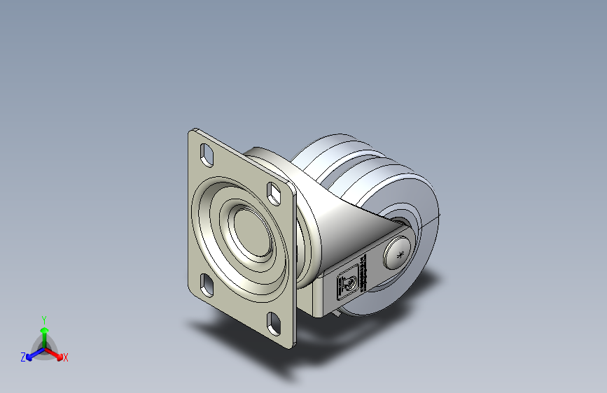 56系列硬橡胶边刹轮脚轮_3