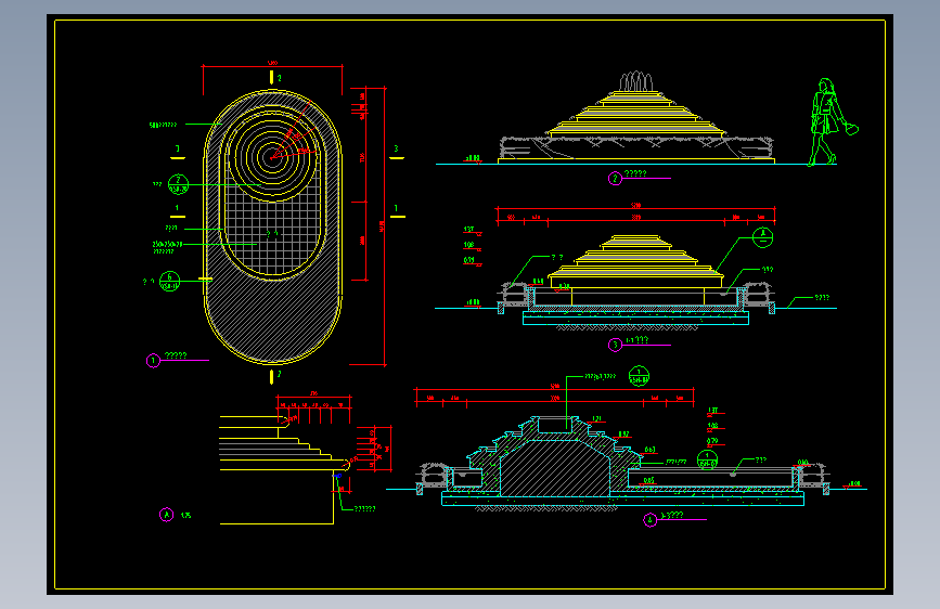 水池跌水水水景设计图