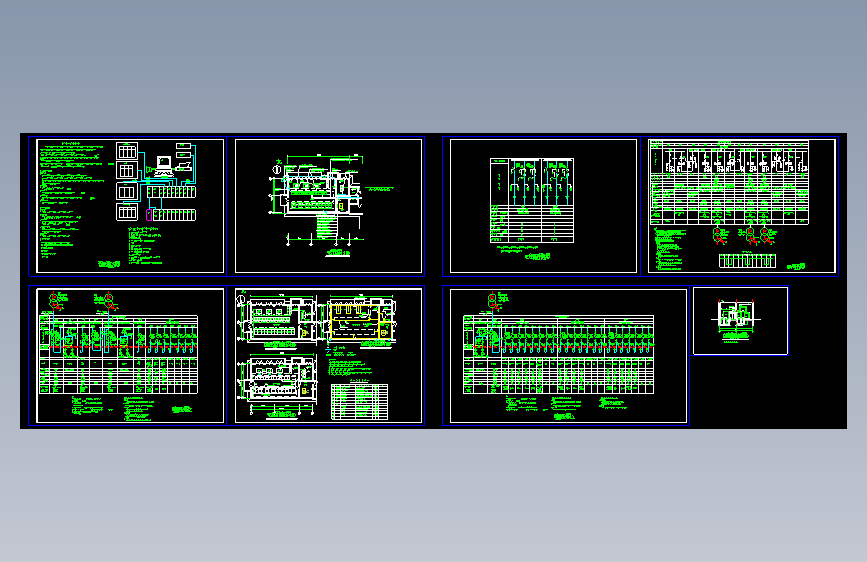 某供热系统配电室系统及监控图