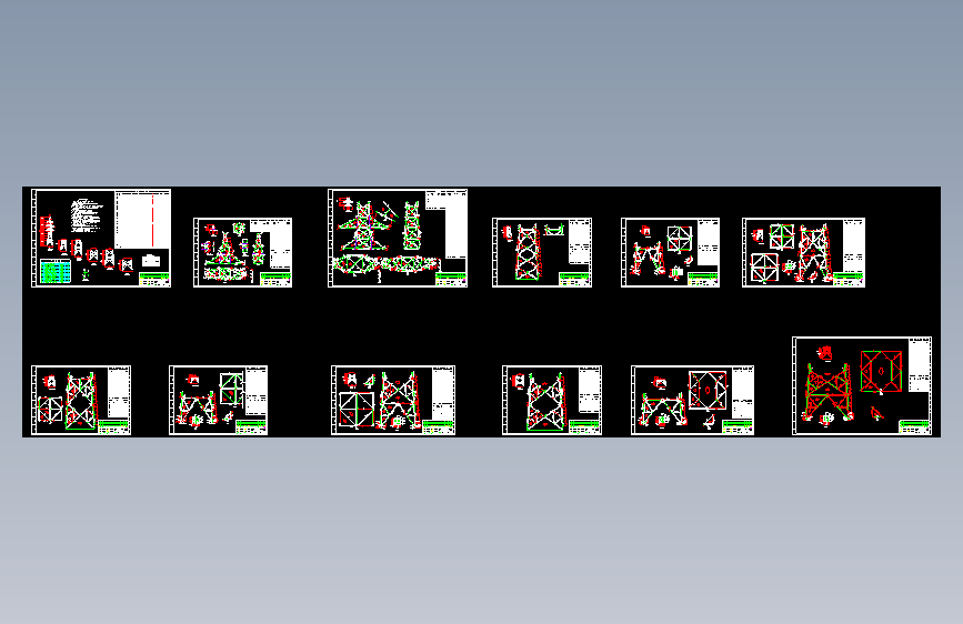 电力铁塔详细制作图