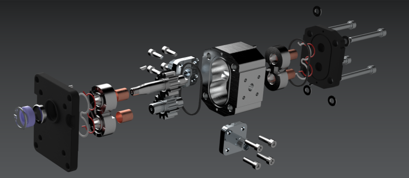 液压齿轮泵 - NX 组装与运动分析